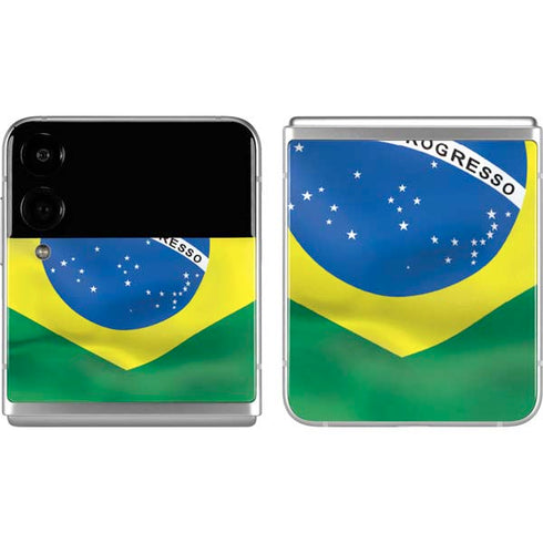 Brazil Flag Galaxy Z Flip4 5G Skin